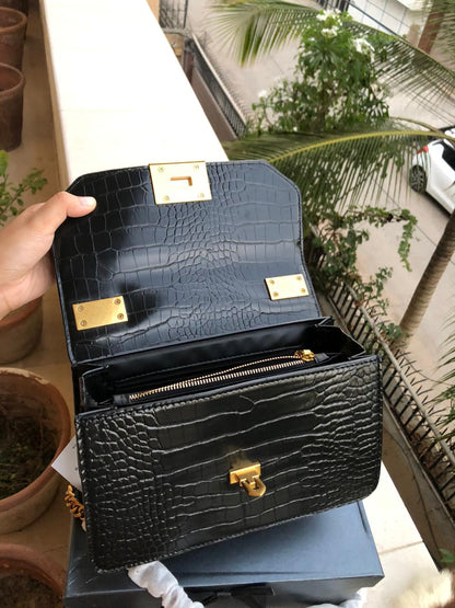 C & K Crocodile Effect Crossbody Bag With Box ( Master Series )